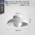 欧普源兴阳台吸顶灯感创意个性艺术入户玄关日式圆形侘寂风过道走廊灯 皓月白-28.5CM-三色变光