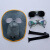 LISM新型焊工面罩牛皮电焊面罩烧焊氩弧焊脸部防护电焊眼镜量大 牛皮面罩+透明+深色眼镜+头带