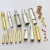 定制加工铜插针插孔航空连接器插头公母铜针pin针水实心镀金插 1.8开槽公母针10个