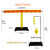 定制适用滑轮组齿轮组轮轴杠杆尺及支架科学力与机械器材套装物理教学实验 花色