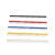 彩色排针2.54MM单排/双排排针 插针直针1*40P铜针红绿黄蓝白 10条 红色铁针 单排针