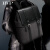 铂派（BVP）双肩包真皮休闲通勤感背包男2024新款电脑包 黑色-日常版