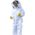 HKNA加厚3D防蜂服全套透气蜜蜂衣服防蜂衣连体衣服养蜂防护服男女通用 白色 XXXL