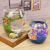 墨一创意桌面鱼缸 生态圆形玻璃金鱼缸乌龟缸迷你小型造景家用水族箱 30号炮+彩石+假草+鱼食+定植篮