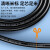 胜为CRVV2150 电线电缆RVV2芯1.5平方铜电线 国标电源信号工程护套线软线黑色200米