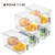 百露冰箱保鲜收纳盒食品级鸡蛋蔬菜水果专用保鲜盒加厚透明带沥水盒子 冰箱收纳盒5个装+5个沥水板