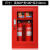 沃嘉微型消防站全套消防器材工具柜灭火箱应急物资放置柜子 0.8消防柜 五人人豪华套装含柜