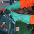 兰浪(LANON)SR100植绒丁腈防化手套耐酸碱耐磨防油抗腐蚀工业加厚防护手套 1双 XL
