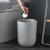 访客 FK 北欧风垃圾桶纯色磨砂质感卫生间客厅垃圾篓无盖垃圾桶收纳桶-黑色小号
