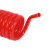 凯鹏 PU聚氨酯弹簧气管软管TPU空压机螺旋管气泵高压伸缩管塑料气管12*8*6米 红色