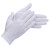 雪尔手套氨纶白色涤纶手套腈纶工作作业礼仪尼龙劳防劳保防护手套 灰色(5双)