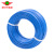 绿灯行 BV4平方 电线电缆 国标单芯单股铜芯硬线 照明插座空调用线 100米 蓝色