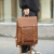 泰斯威（TAISIWEI)男士背包商务通勤双肩包新款复古棕色旅行包大容量书包电脑背包 棕色