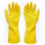工霸（GONGBA） 全胶手套 洗碗家务清洁洗衣防水塑胶橡胶牛筋胶皮耐磨手套 M(中码) (5双装)90克