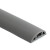 冰禹 BYyc-202 PVC阻燃地线槽 弧形室内穿线槽 1米价 3厘米宽-黑色-软线槽