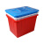 京顿 长方形塑料水箱 70L大号周转箱养殖箱工业储水箱带盖子水桶胶框子JDSX04 蓝色