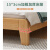 中伟实木床板式床主卧现代简约双人床经济型出租屋床1.8米床+10cm床垫