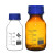 润通 玻璃透明/棕色试剂瓶 (蜀牛) 高硼硅玻璃蓝盖螺口 棕色试剂瓶 蓝盖 1000ml(24个/箱)