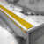 穆运pvc防滑条台阶踏步自粘压条加厚室外防滑贴条斜坡橙黄灰边L型50*25mm每米