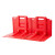 FFOC 挡水板 红色可移动防洪挡板活动式塑料挡板防水防汛必备FH66-C型 外弯防洪板 75*83*66cm