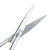 午励 实验用剪刀 不锈钢实验室手术剪刀 弯刀 组织弯圆14cm 