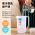 塑料冷水壶超大容量凉开水壶耐高温奶茶店量杯带盖带刻度商用 2000ml（白色平盖）台湾款特厚