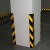 护角橡胶护墙角地下车库反光护角板警示条护直角圆角防撞条交通 直角800*100*8mm