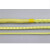 凯夫拉绳高温防火阻燃帆船绳耐磨编织纤维圆绳消防火灾芳纶安全绳 黄色5mm/米