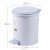 茶花垃圾桶带盖脚踩式6L 厨房塑料分类清洁收纳24cm圆型废纸篓卫生筒 15021K 蓝色