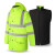 者也（ZYE）防暴雨反光雨衣交通勤警示安全服应急救援雨衣 荧光绿（雨衣＋雨裤） 3XL