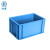 时通欧标EU箱汽配周转箱塑料收纳零件盒加厚物流箱养龟不带盖300*200*148mm蓝色全新料
