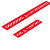安燚 红色小心玻璃50*10 高粘性斜线长条地面用PVC地贴黄色警示标识提示GNG-405