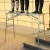 锐德利马凳折叠加厚升降脚手架多功能室内装修工程梯子刮 双升降200*40方管面(单拉绳单支