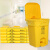 冰禹 BYlf-1011 加厚黄色医疗垃圾袋塑料袋 黄色医疗废物垃圾袋 平口50*60cm（100个）
