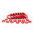 φ2.0φ2.5硅橡胶0型圈红色耐高温模具防水密封防油圈10/12/14/10 2.5*外14MM24个/包