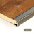 铝合金C型楼梯扣条U型护墙板收口条实木地板包边压条收边条封边条 18mm纯黑色C型扣/0.9米 18mm厚度板材