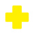 者也（ZYE）PVC磨砂桌面定位贴 十型黄色100个 6s物品管理标签四角定位标识
