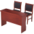 彩芷 会议室会议桌椅组合1.2米油漆木皮条形培训桌办公桌子 不包安装 定制联系客服