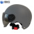 沸耐笙 FNS-27074 骑行头盔常规通用安全帽/非3C 喷漆雅灰透明镜片 1顶
