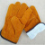 工匠手 焊接焊工耐用隔热劳保防护手套加棉款	 黄色 