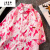 吉普（JEEP）美式vintage花朵衬衫男冰丝夏季薄款设计感小众复古情侣花 127红 S