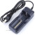SupFire L6神火L3强光手电筒26650锂电池充电器18650双槽座充 USB双槽充+2个18650电池1700 毫