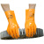 兰浪 U8728 PVC防护手套 工业劳保 耐油防化劳保耐酸碱 颗粒防滑手套 100双 /箱 黄色 xl 