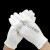 白手套黑色白色作业夏季白色礼仪盘珠手套棉白色薄款 款60双 L码