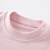 哈贝比宝宝长袖T恤中小童女秋冬装上衣圆领套头小孩衣服 粉色 90cm