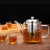 铭润茶壶茶杯套装加厚耐热玻璃耐高温不锈钢过滤茶壶家用功夫茶具 650毫升单壶+6个杯子（MRB-58G105）