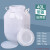 废液桶废水桶100kg/L立式塑料桶加厚白色方桶塑料实验室桶50L带盖 40L立方【加厚、提手款】 装水80斤左右