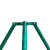 罗德力 金属支撑架固定器 镀锌钢管绿色树木防风 40管*厚度1.2mm长4m三角+抱箍