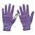 手套干活用的 夏季薄款尼龙线 透气工作耐磨手套劳保弹力 劳工劳 紫色尼龙手套(36双) L