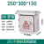 304201户外不锈钢防雨配电箱工厂用室外箱防水强电控箱电箱盒 250*300*150U型充电
